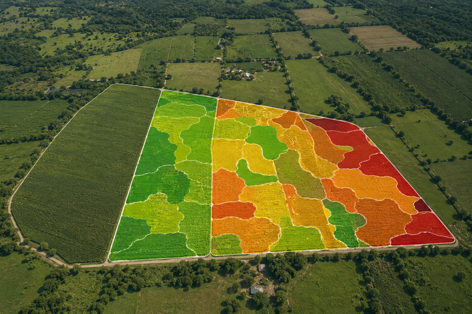 Mapa de zonificación agrícola